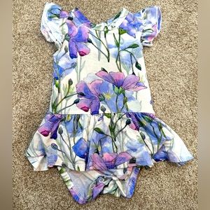Purple lavender flower dress